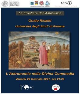 "L'astronomia nella Divina Commedia", nuovo incontro online su Dante e le stelle